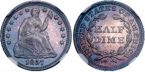 1/2 Dime / 5 Cent Vereinigten Staaten von Amerika (1776 - ) Silber/Kupfer 
