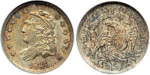 1/2 Dime / 5 Cent 美利堅合眾國 (1776 - ) 銀/銅 