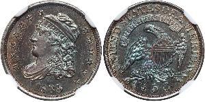 1/2 Dime / 5 Cent 美利堅合眾國 (1776 - ) 銀/銅 