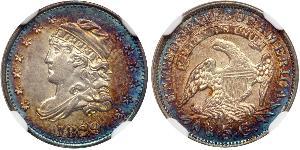 1/2 Dime / 5 Cent 美利堅合眾國 (1776 - ) 銀/銅 