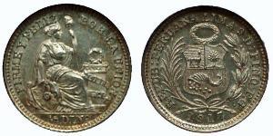 1/2 Dinero Pérou Argent 