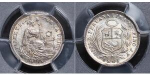 1/2 Dinero Pérou Argent 