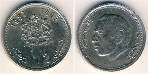 1/2 Dirham 摩洛哥 銅/镍 