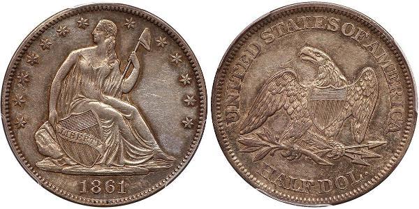 1/2 Dollar États-Unis d
