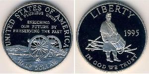 1/2 Dollar USA (1776 - ) Copper/Nickel 