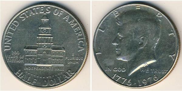 1/2 Dollar USA (1776 - ) Copper/Nickel John Fitzgerald Kennedy (1917-1963)