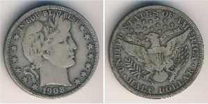 1/2 Dollar Vereinigten Staaten von Amerika (1776 - ) Silber 