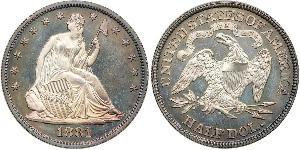 1/2 Dollar Vereinigten Staaten von Amerika (1776 - ) Silber 