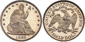 1/2 Dollar Vereinigten Staaten von Amerika (1776 - ) Silber 