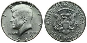 1/2 Dollar Vereinigten Staaten von Amerika (1776 - ) Silber John Fitzgerald Kennedy (1917-1963)