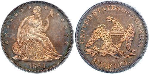 1/2 Dollar Vereinigten Staaten von Amerika (1776 - ) Silber 