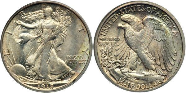 1/2 Dollar Vereinigten Staaten von Amerika (1776 - ) Silber 