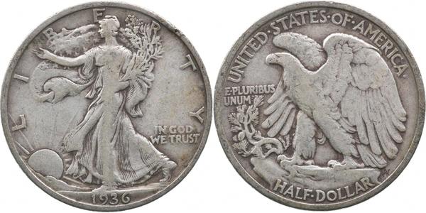 1/2 Dollar Vereinigten Staaten von Amerika (1776 - ) Silber 