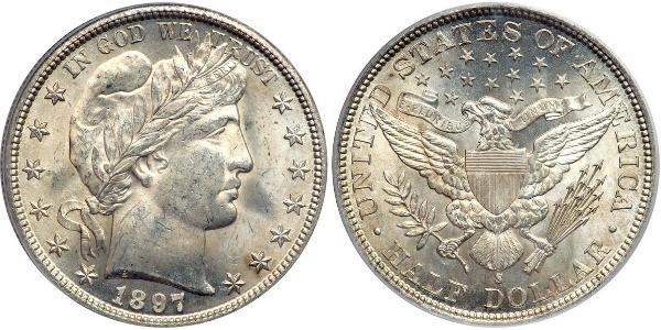 1/2 Dollar Vereinigten Staaten von Amerika (1776 - ) Silber 