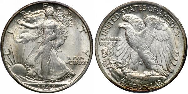 1/2 Dollar Vereinigten Staaten von Amerika (1776 - ) Silber 