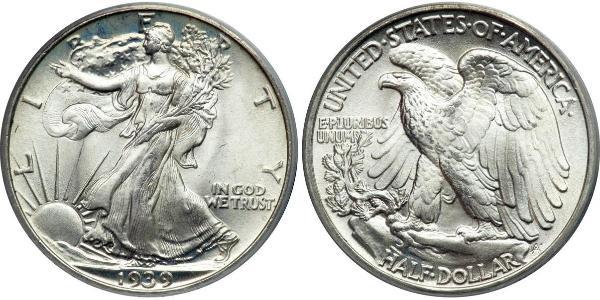 1/2 Dollar Vereinigten Staaten von Amerika (1776 - ) Silber 