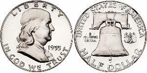 1/2 Dollar USA (1776 - ) Silver Franklin Delano Roosevelt (1882-1945)