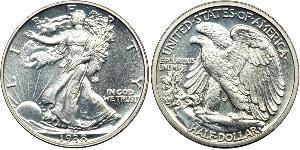 1/2 Dollar USA (1776 - ) Silver 