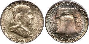 1/2 Dollar USA (1776 - ) Silver Franklin Delano Roosevelt (1882-1945)