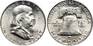 1/2 Dollar USA (1776 - ) Silver Franklin Delano Roosevelt (1882-1945)