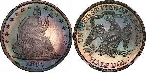 1/2 Dollar USA (1776 - ) Silver 