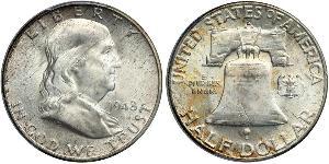 1/2 Dollar USA (1776 - ) Silver Franklin Delano Roosevelt (1882-1945)