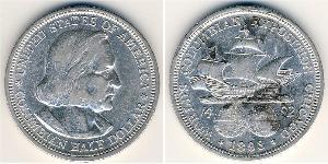 1/2 Dollar USA (1776 - ) Silver Christopher Columbus (1451 - 1506)