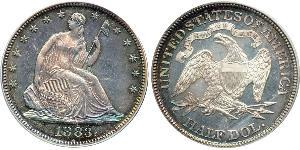 1/2 Dollar USA (1776 - ) Silver 