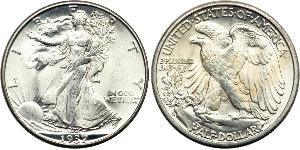 1/2 Dollar USA (1776 - ) Silver 