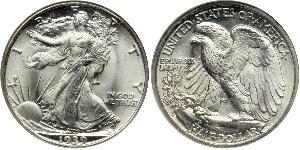 1/2 Dollar USA (1776 - ) Silver 