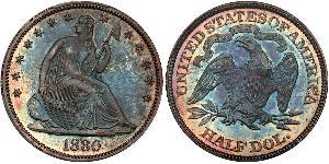 1/2 Dollar USA (1776 - ) Silver 