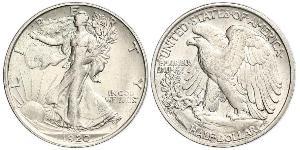 1/2 Dollar USA (1776 - ) Silver 