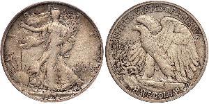 1/2 Dollar USA (1776 - ) Silver 