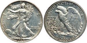 1/2 Dollar USA (1776 - ) Silver 