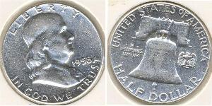 1/2 Dollar USA (1776 - ) Silver Franklin Delano Roosevelt (1882-1945)