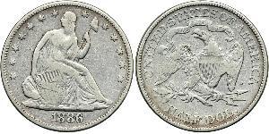 1/2 Dollar USA (1776 - ) Silver 