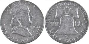 1/2 Dollar USA (1776 - ) Silver Franklin Delano Roosevelt (1882-1945)