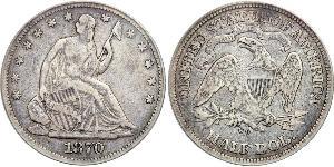 1/2 Dollar USA (1776 - ) Silver 