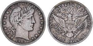 1/2 Dollar USA (1776 - ) Silver 