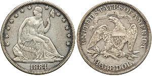 1/2 Dollar USA (1776 - ) Silver 