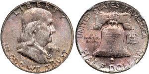 1/2 Dollar USA (1776 - ) Silver Franklin Delano Roosevelt (1882-1945)