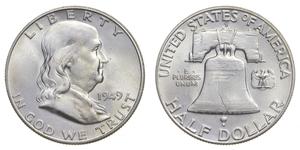 1/2 Dollar USA (1776 - ) Silver Franklin Delano Roosevelt (1882-1945)