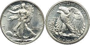 1/2 Dollar USA (1776 - ) Silver 