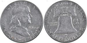 1/2 Dollar USA (1776 - ) Silver Franklin Delano Roosevelt (1882-1945)