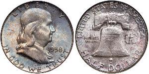 1/2 Dollar USA (1776 - ) Silver Franklin Delano Roosevelt (1882-1945)