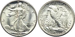 1/2 Dollar USA (1776 - ) Silver 