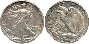 1/2 Dollar USA (1776 - ) Silver 