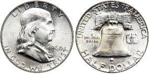 1/2 Dollar USA (1776 - ) Silver Franklin Delano Roosevelt (1882-1945)