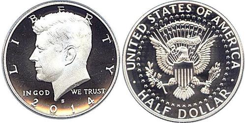 1/2 Dollar USA (1776 - ) Silver John Fitzgerald Kennedy (1917-1963)