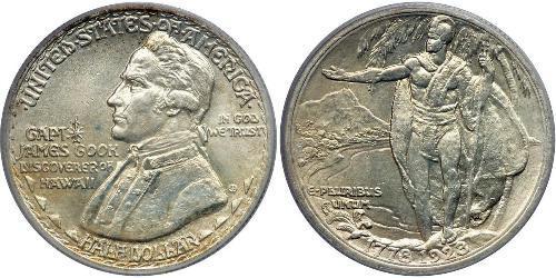 1/2 Dollar USA (1776 - ) Silver James Cook